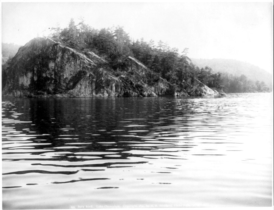 Lake Champlain (in the Adirondack Mtns., N.Y.)- Barn Rock LCCN2006690295