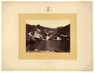 Lake Marian, Humboldt Mts. - T. H. O'Sullivan, phot. LCCN2006683882
