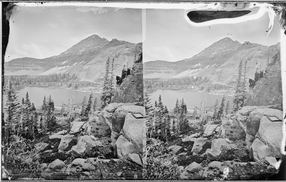 Lake Lal and Mount Agassiz, Uinta Mountians, Utah - NARA - 519650