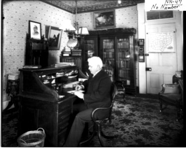 Lafayette Walker in his office ca. 1900 (3200483464) photo