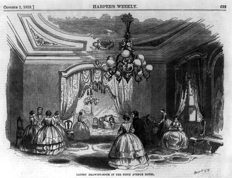 Ladies' drawing-room in the Fifth Avenue Hotel, (New York City) LCCN2003670953