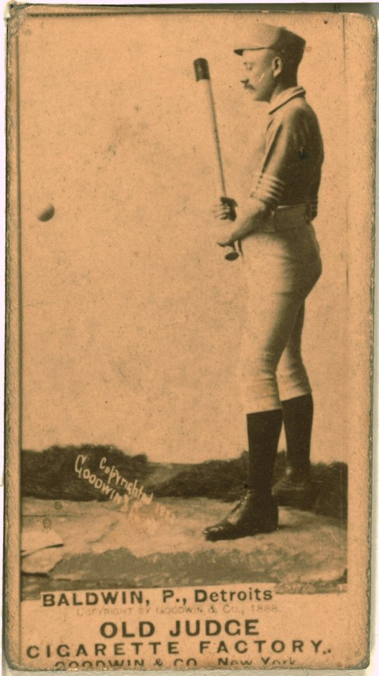 Lady Baldwin, Detroit Wolverines, baseball card portrait LCCN2007686512