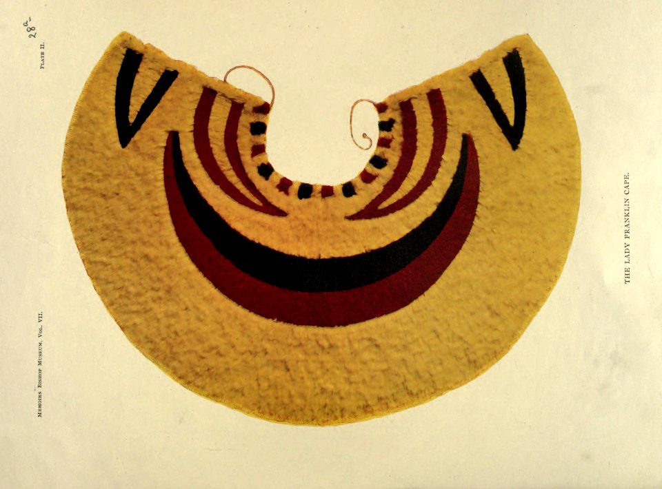 Lady Franklin Cape, Memoirs Bishop Museum, Vol. VII, Plate II