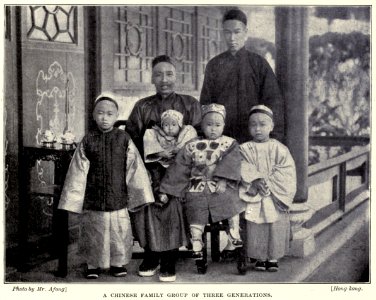 Lai-Afong, A Chinese Family Group of Three Generations photo