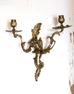 Lampett, ett par, på Höskullen. Nyrokoko - Hallwylska museet - 107099