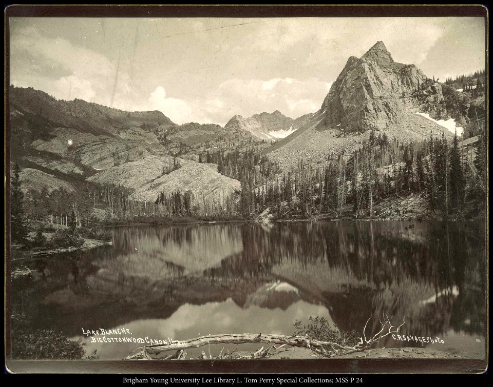 Lake Blanche, Big Cottonwood Canon, Utah. C.R. Savage, Photo