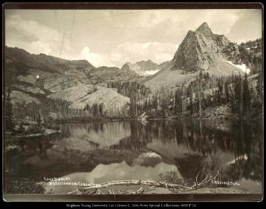 Lake Blanche, Big Cottonwood Canon, Utah. C.R. Savage, Photo