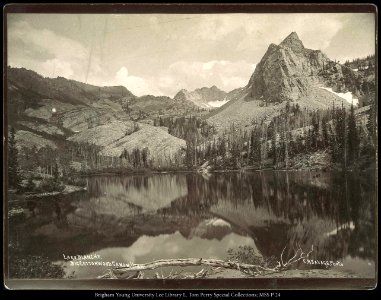 Lake Blanche, Big Cottonwood Canon, Utah. C.R. Savage, Photo photo