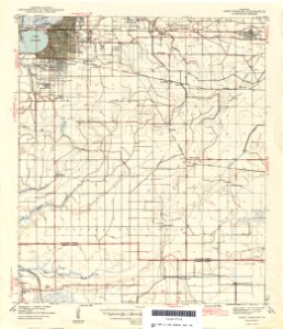 Lake Charles Louisiana 1942 USGS Map
