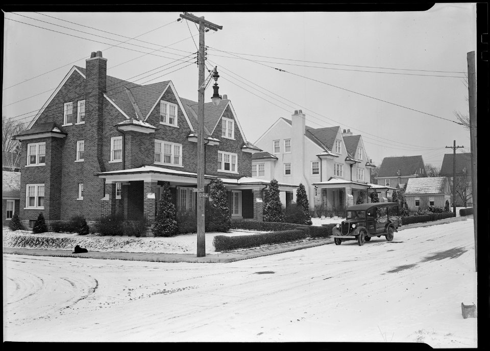 Lancaster, Pennsylvania - Housing. Houses near Hamilton Watch Company - probably inhabited by minor administratives - NARA - 518466
