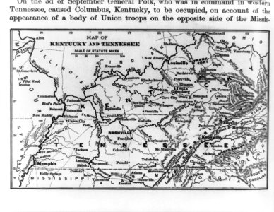 Map of Kentucky and Tennessee LCCN93512477