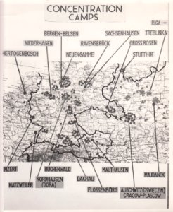 Map of Nazi concentration camps