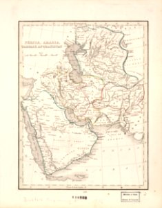 Map of Persia, Arabia, Tartary, Afghanistan 1835