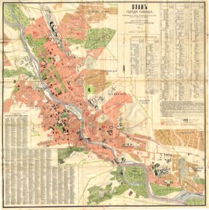 Map of Tbilisi 1913