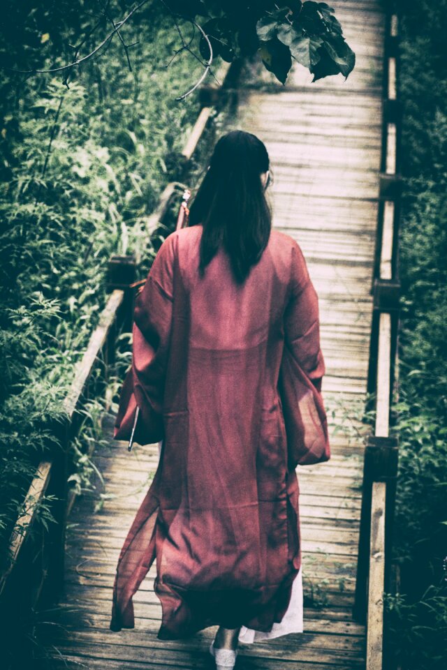 Ancient costume martial arts portrait