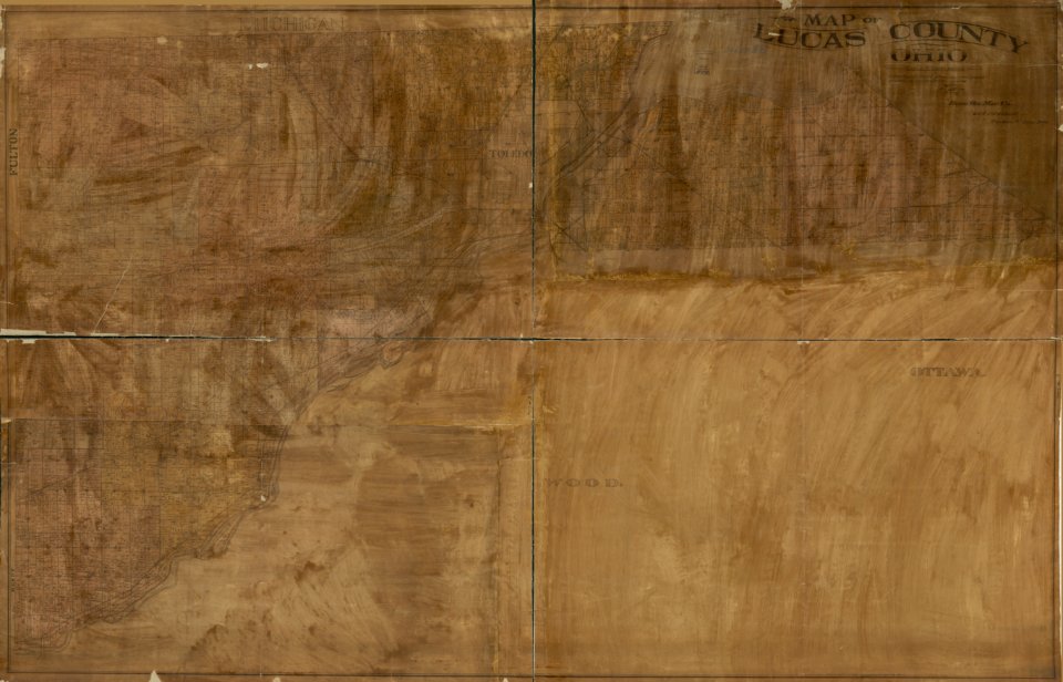 Map of Lucas County, Ohio, 1896
