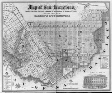 Map of San Francisco...for Banker's City Directory LCCN2002697751