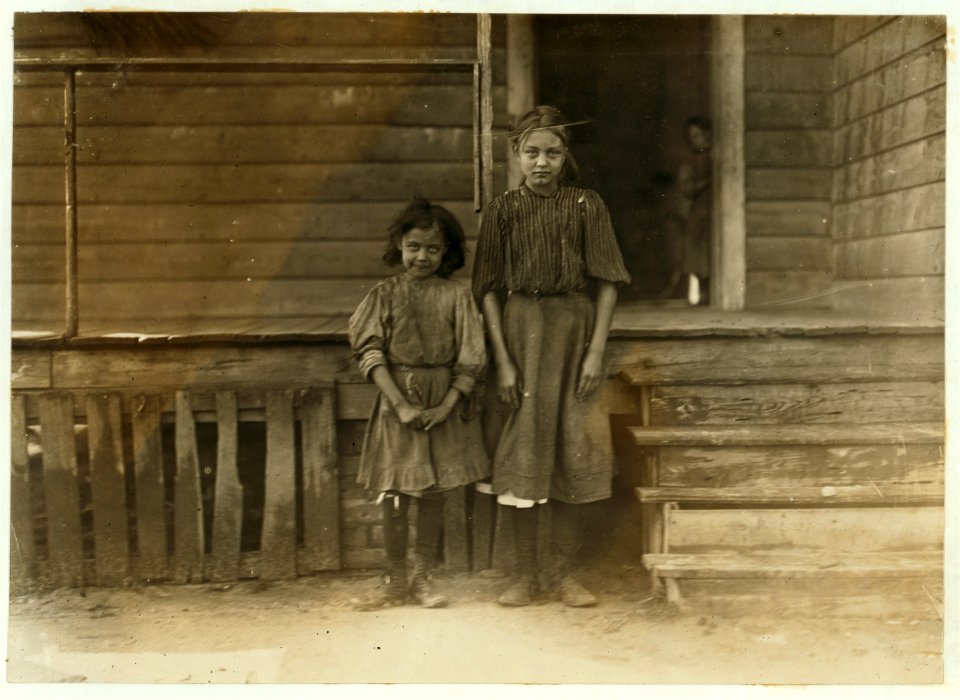 Maple Mill, Dillon S.C. Tebie Calder-Been in mill 1 year-runs 4 sides. Little sister- Tince-Mother said, 'She helps.' Bystander said she works regularly and that plenty of other little ones LOC nclc.01492