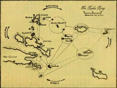 MAP V - Argonauts of the western Pacific 1922 (page 136 crop)