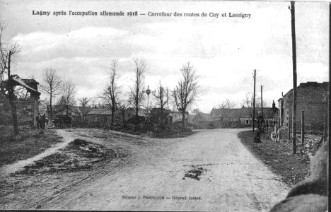 Lagny Calvaire carrefour Cuy-Lassigny-1918