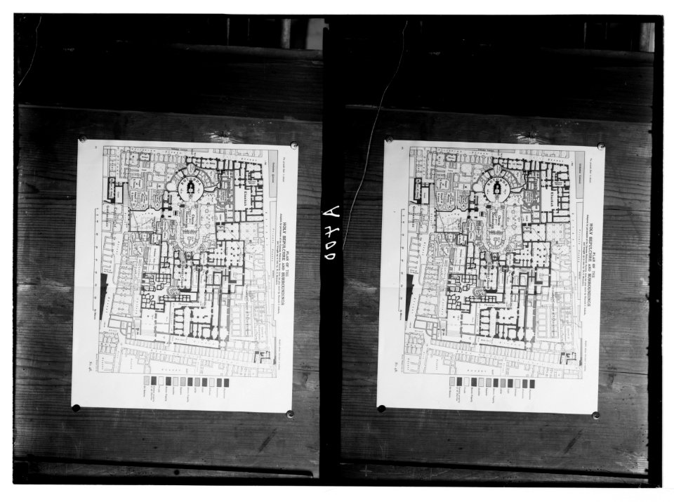 Maps, plans, restorations, etc. Plan of the Church of the Holy Sepulchre LOC matpc.05323