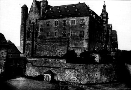 Marburg castle west pre-1878