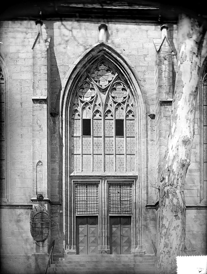 Marburg Lutherische Pfarrkirche Südportal Ludwig Bickell vor 1900