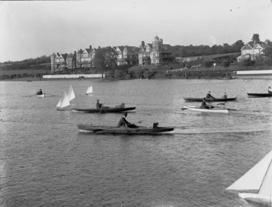 Lake & Houses, Roath Park (4641631)