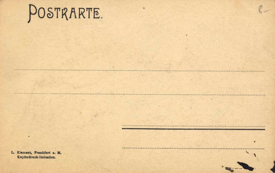 Marburg, Hessen - Bismarcksäule (back) (Zeno Ansichtskarten)