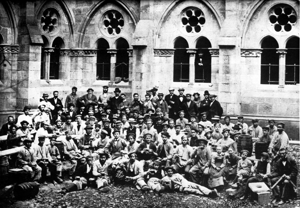 Marburg lecture hall topping-out 1878