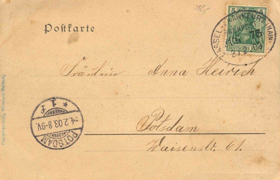 Marburg, Hessen - Stadtansicht (back) (Zeno Ansichtskarten)