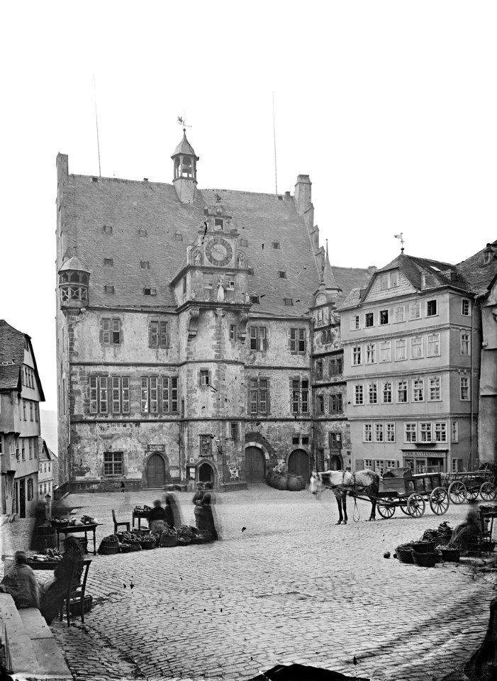 Marburg Rathaus Ludwig Bickell 1877