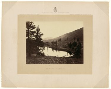 Lake in Conejos Cañon, Col. - T. H. O'Sullivan, phot. LCCN2007684838