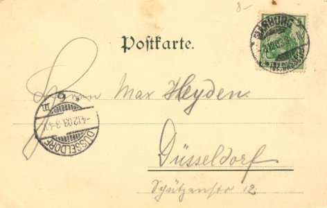 Marburg, Hessen - Kaiser-Wilhelm-Turm (back) (Zeno Ansichtskarten)