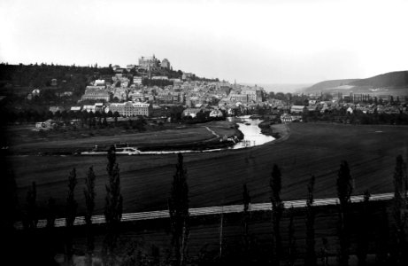 Marburg-Ludwig Bickell-Ansicht von Stadt und Schloss vom Cappeler Berg