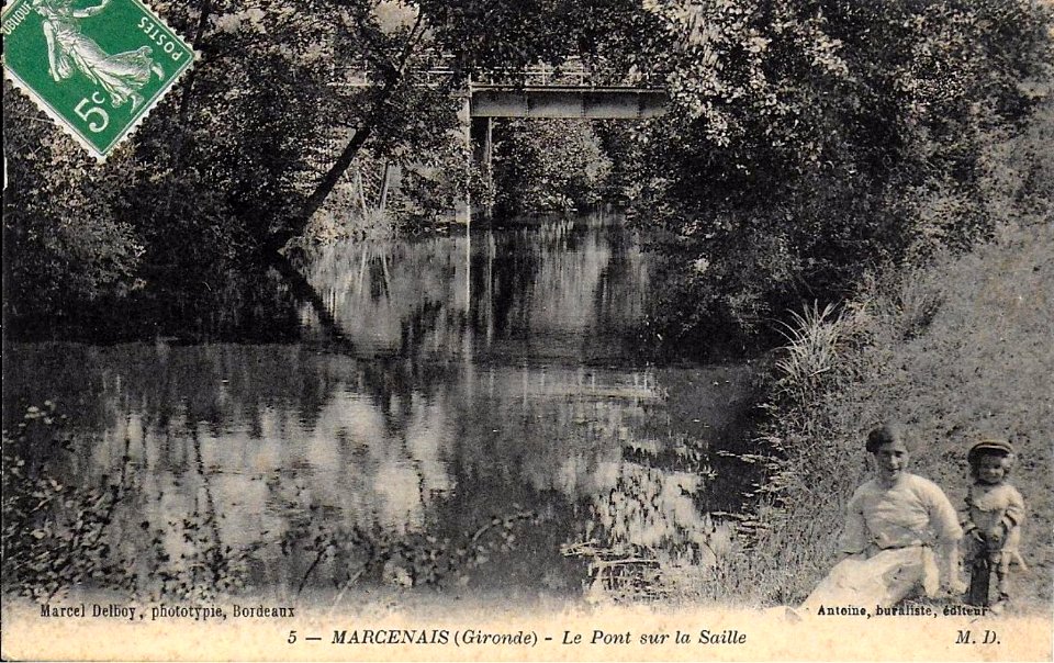 Marcenais - Le pont sur la Saye