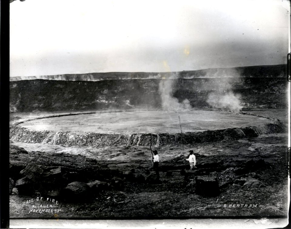 Lake of Fire, Kilauea, (b), photograph by Brother Bertram