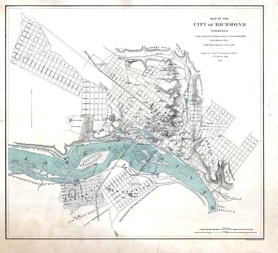 Map of Richmond 1864 small