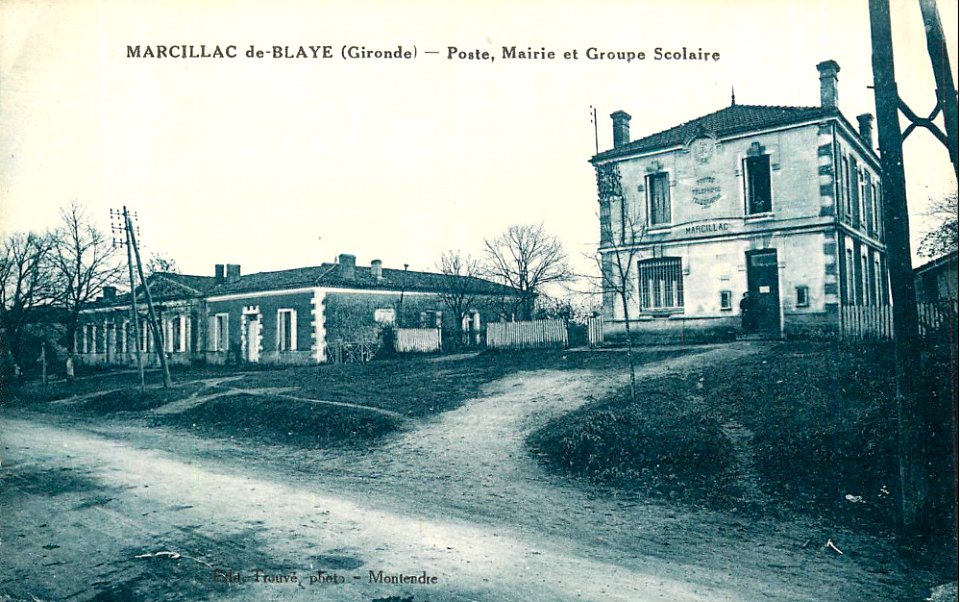 Marcillac - La Poste Mairie et groupe scolaire