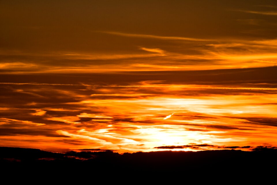 Abendstimmung sky dusk