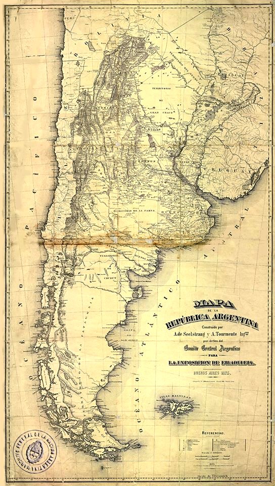 Mapa arg expo phila 1875