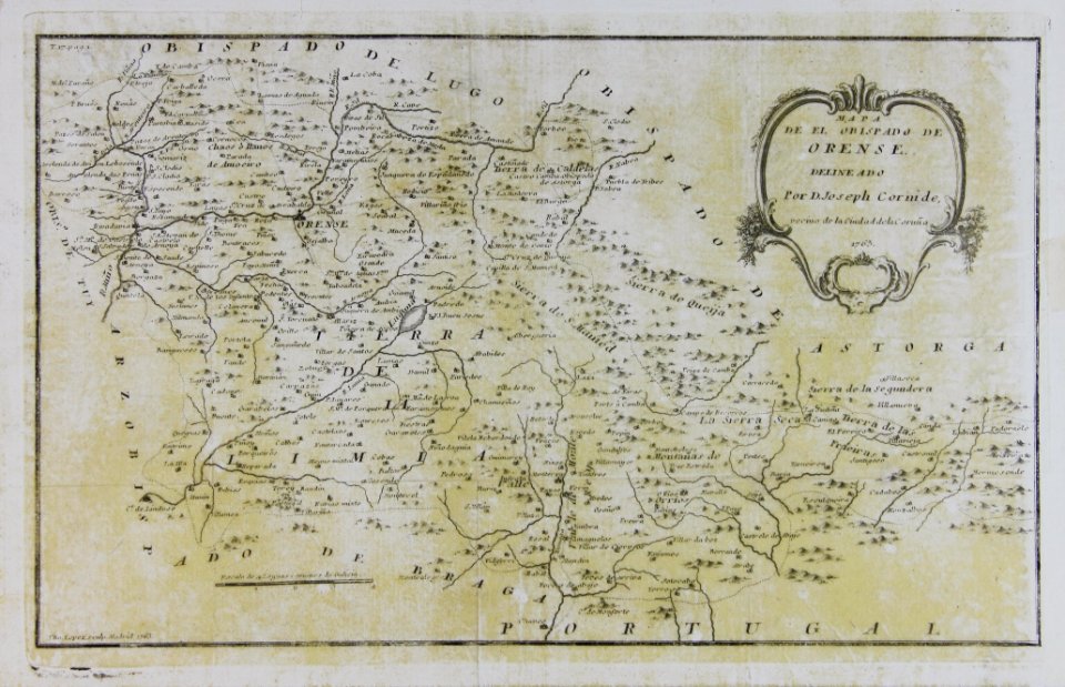 Mapa do bispado de Ourense de Cornide (1763)