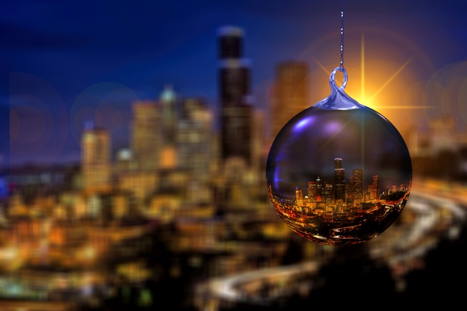 Christmas ornament abstract background