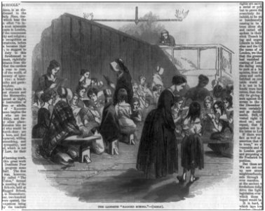 Lambeth Ragged School (London)- women teaching girl students LCCN2006683546