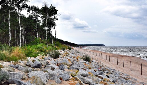 Protection the coast sea photo