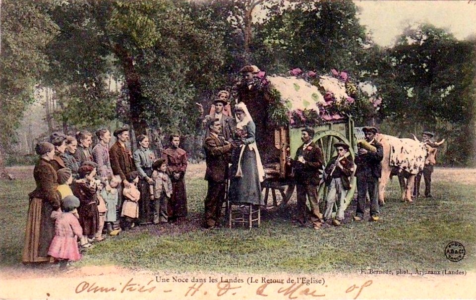 Landes - Noces - Retour de l'église b