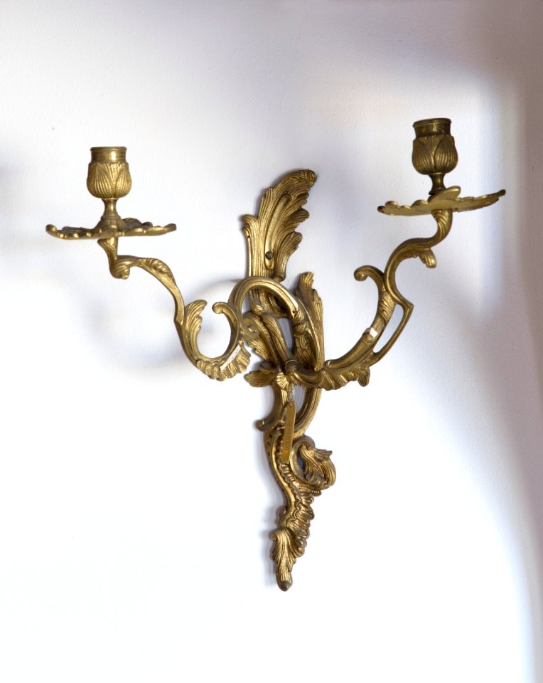 Lampett, ett par, på Höskullen. Nyrokoko - Hallwylska museet - 107098