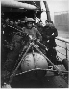 Marcel Dupuy, young Belgian whose father was killed while fighting for his country, was a stowaway aboard the... - NARA - 533649