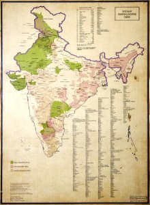 Map of Indian Handlooms, 1985, Crafts Museum, New Delhi, India photo