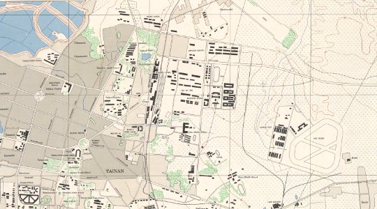Map of Tainan racecourse 1945